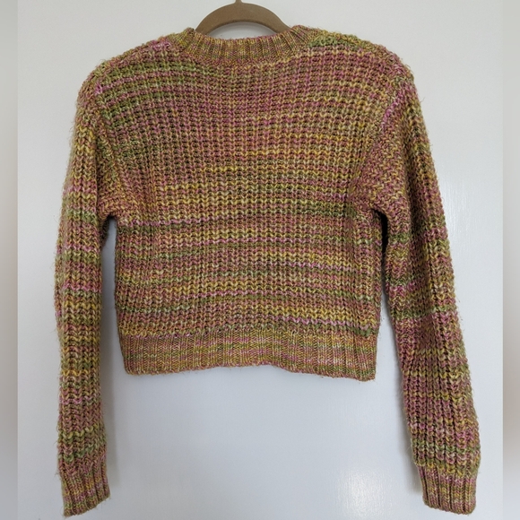 Anthropologie Ribbed Multicolored Crewneck Sweater NWT XXS - Picture 3 of 7